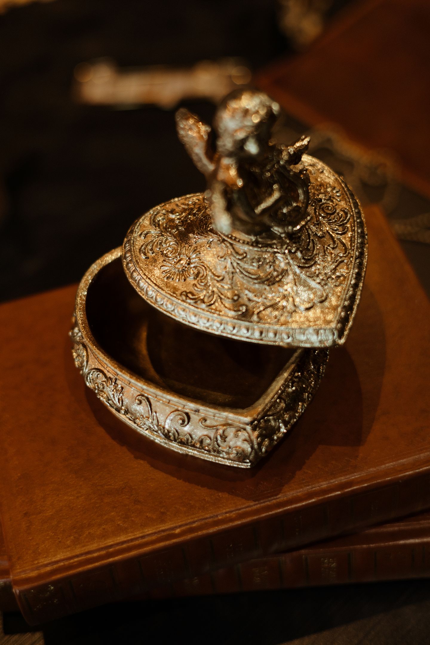 Boîte à Bijoux Ange Doré