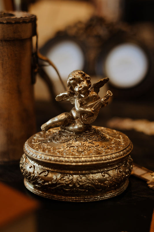 Boîte à Bijoux Ange Doré