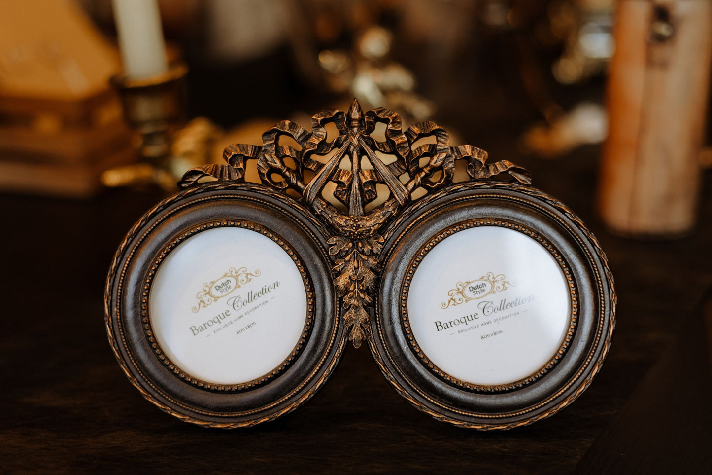 Cadre photo duo style baroque