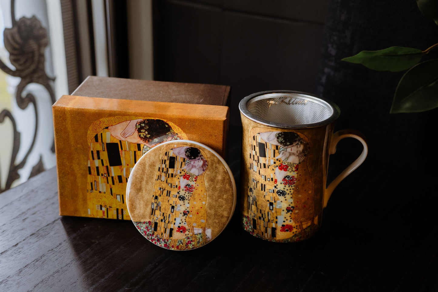 Tisanière + Infuseur "Le Baiser" Gustav KLIMT