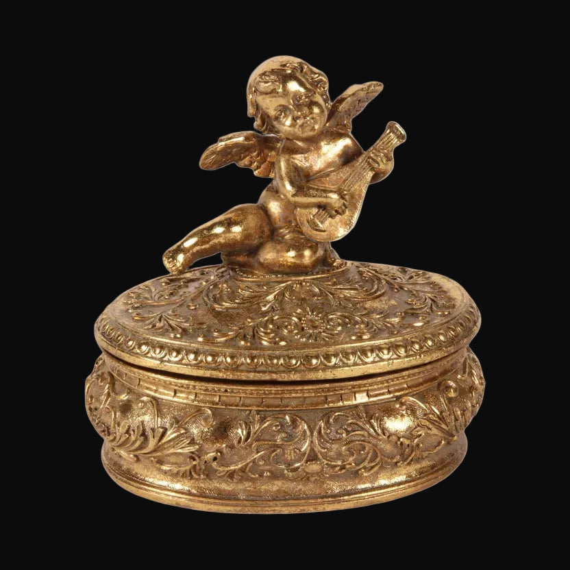 Boîte à Bijoux Ange Doré