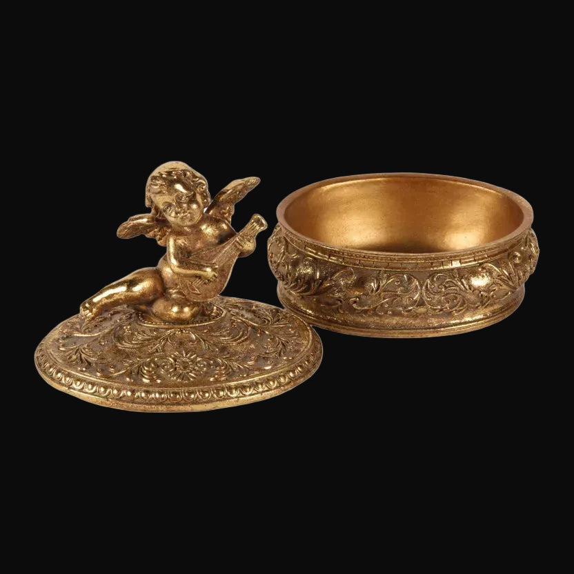 Boîte à Bijoux Ange Doré